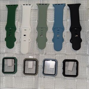 Apple Watch Bands & Cases - 5 Bands, 4 Cases